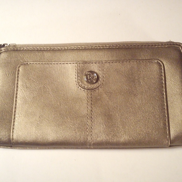 Guess Ladies Chrome Clutch Purse - Picture 2 of 4